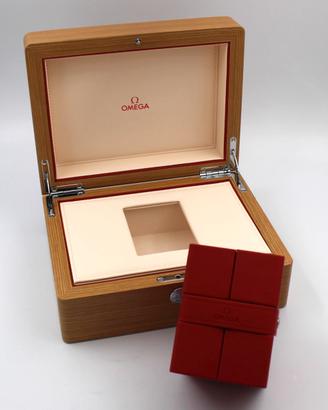 Omega Scatola Legno+ Service Box Rossa Originale