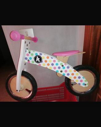 Bici in legno senza pedali