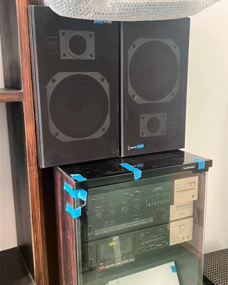 Impianto hi-fi stereo anni 80 completo pioneer