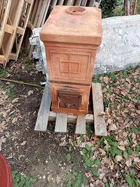 Stufa Becchi Forlì in terracotta