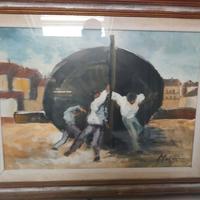 Dipinto ad olio con cornice