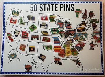 Bandierine Stati Uniti d'America - 50 American Sta