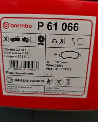 Pastiglie freno Brembo P 61066