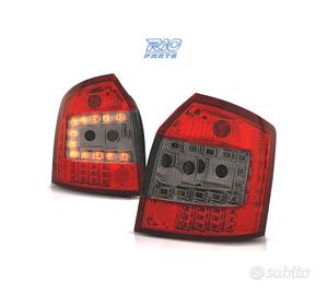 FANALI A LED AUDI A4 B6 AVANT 00-04 ROSSO AFFUMICA