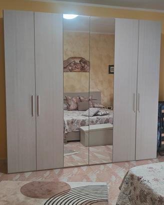 camera da letto rovere chiaro