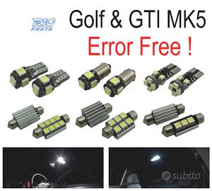 KIT 13 LAMPADE LED INTERNE PER VOLKSWAGEN VW GTI G