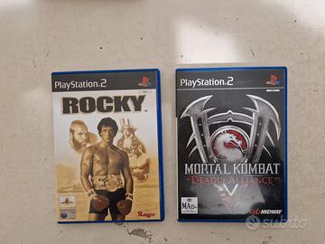 2 giochi Playstation 2 Rocky e Mortal Kombat
