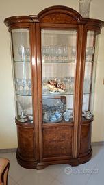 Credenza legno vero e vetro