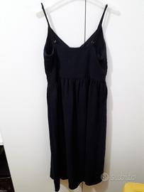 abito in cotone sangallo blu