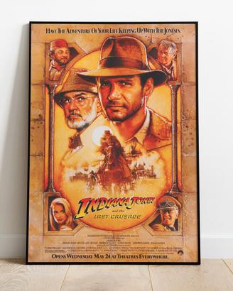 #209 - Poster Locandina Film "Indiana Jones 1-2-3"