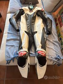 Tuta moto pelle alpinestar Gp tech v3 tg 48