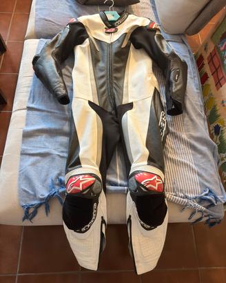 Tuta moto pelle alpinestar Gp tech v3 tg 48