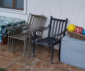 6 poltrone da giardino