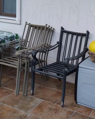 6 poltrone da giardino