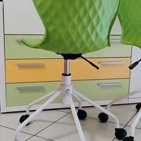 Coppia di sedie da scrivania 