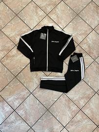 Tuta palm angels nera con bande bianche , taglia M
