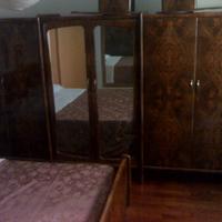 Camera matrimoniale artigianale del 1960 in radica