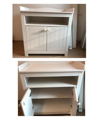 Fasciatoio + lettino in vero legno