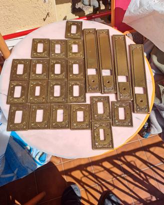 plache ottone interruttori eletrici 