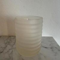 Bicchiere in vetro satinato