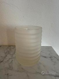 Bicchiere in vetro satinato