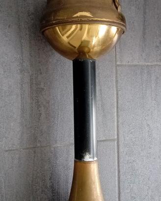 Posacenere a colonna vintage in bronzo/ottone