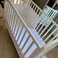 Lettino bimba/o + materasso + para colpi