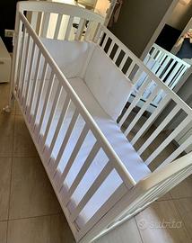 Lettino bimba/o + materasso + para colpi