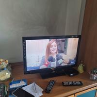 TV Telefunken 24" LED Slim + Decoder Digitale Terr