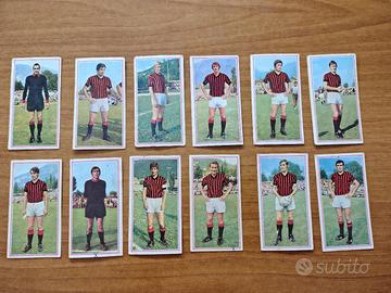 Lotto 12 figurine calciatori Milan 1970-71