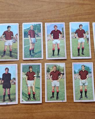 Lotto 12 figurine calciatori Milan 1970-71