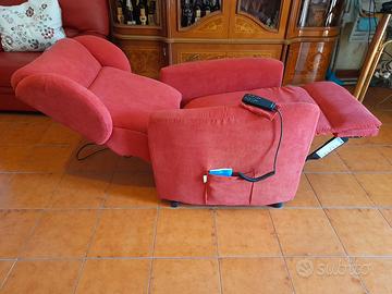 Poltrona relax elettrica reclinabile