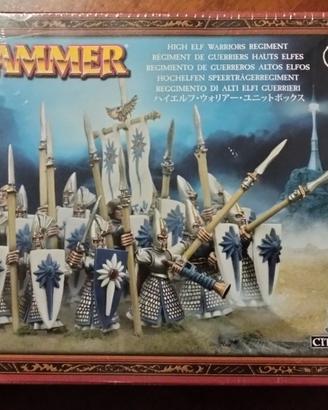 Warhammer Fantasy High Elf Warriors Regiment Nuovo