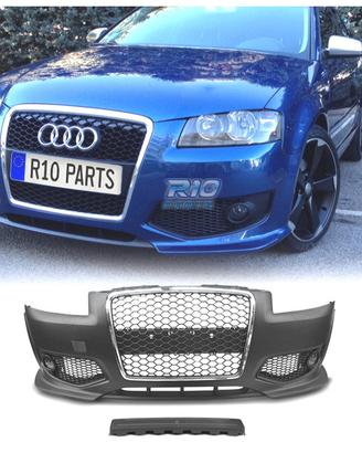 PARAURTI ANTERIORE AUDI A3 8P 04-08 LOOK RS3 CROMA