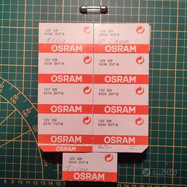 Lampadina OSRAM 6434 a siluro 12v 3w x auto/moto