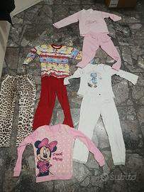 Lotto vestiti bambina 6 anni