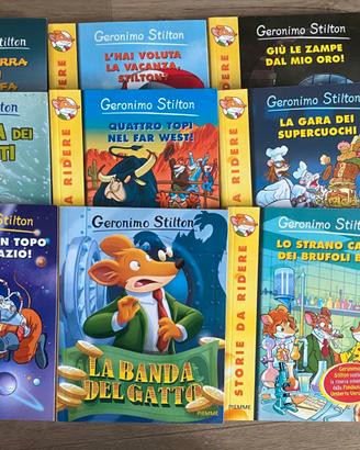 9 libri di Geronimo Stilton + Willy Morgan gratis