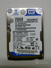 Hard Disk 2,5 Sata 250gb perfetto