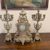 Set orologio e candelieri