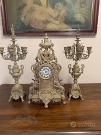 Set orologio e candelieri