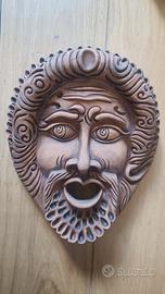 Maschera teatrale in terracotta Edipo Re