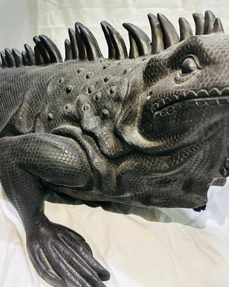 STATUA IGUANA IN RESINA 