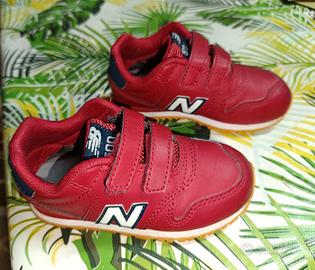 Sneakers New Balance 500 in pelle bimbo rosse 23,5