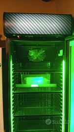 Frigorifero retro illuminato tipo bar Heineken