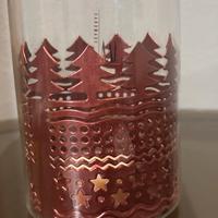 IVV portacandele Holidays natalizio rosa|rosso