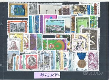 - francobolli Italia 1973 serie completa  - 45 val