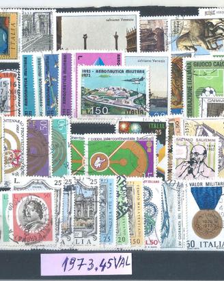 - francobolli Italia 1973 serie completa  - 45 val