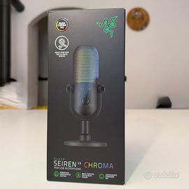 Razer Seiren V3 Chroma - Micrófono USB RGB con pul