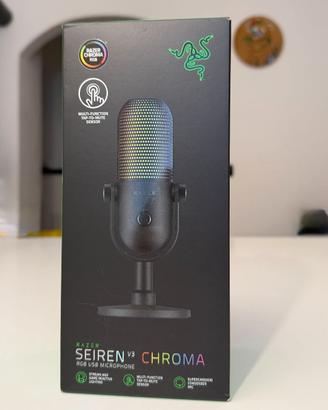 Razer Seiren V3 Chroma - Micrófono USB RGB con pul