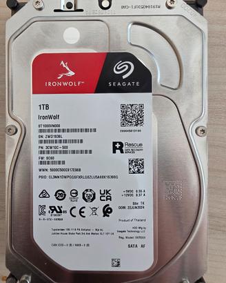 Hard Disk Iron Wolf Seagate 1TB